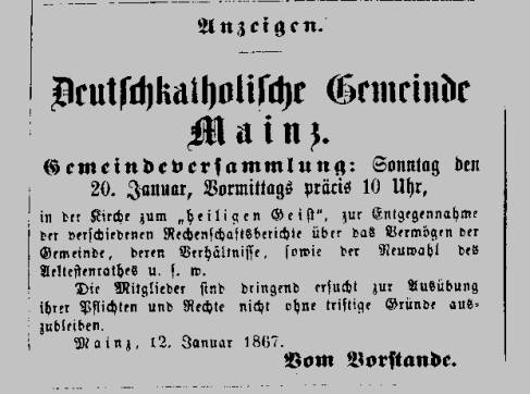 Einladung
                                                          zur
                                                          Gemeindeversammlung
                                                          1867